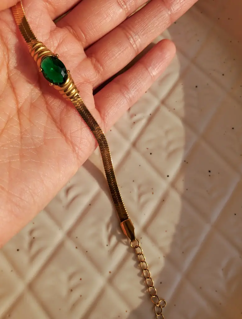 Ema Stone Snake chain Bracelet
