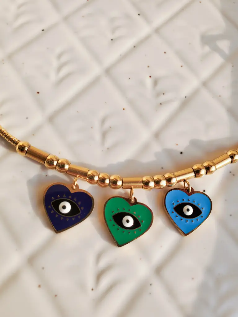 Majestic 3 Eye Gold Plated Bracelet