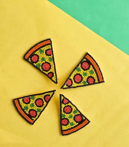 Pizza Slice Beaded