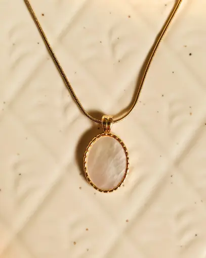 Oval Opal Necklace