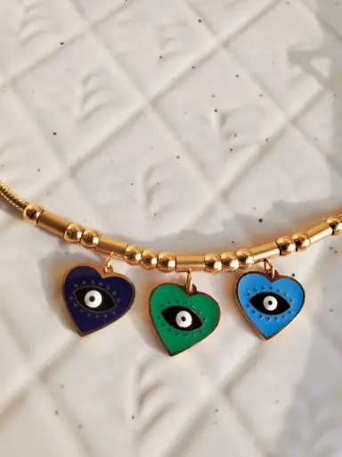 Majestic 3 Eye Gold Plated Bracelet